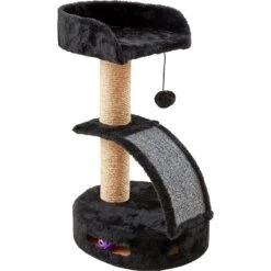 Two By Two The Camellia Sisal Cat Tree, Small, Black -Cat Pet Supplies 346901 PT4. AC SS1800 V1638311201