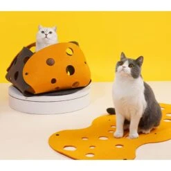 ZEZE "The Cheese" Adjustable Tunnel Cat Toy -Cat Pet Supplies 347443 PT2. AC SS1800 V1657657091