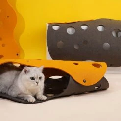 ZEZE "The Cheese" Adjustable Tunnel Cat Toy -Cat Pet Supplies 347443 PT6. AC SS1800 V1657657091