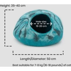 Whisker's Home Blue Marble Cat Cave -Cat Pet Supplies 348524 PT3. AC SS1800 V1646283117