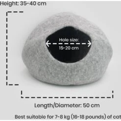 Whisker's Home Natural Plain Cat Cave -Cat Pet Supplies 348534 PT3. AC SS1800 V1646275907