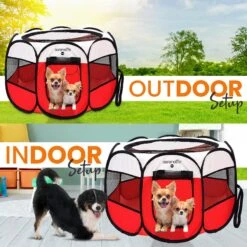 SereneLife Portable Foldable Dog & Cat Tent -Cat Pet Supplies 352805 PT4. AC SS1800 V1638402125