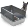 IPrimio Stainless Steel Cat Litter Box, X-Large -Cat Pet Supplies 352817 MAIN. AC SS1800 V1642529485