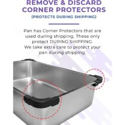 IPrimio Stainless Steel Cat Litter Box, X-Large -Cat Pet Supplies 352817 PT3. AC SS1800 V1642529489