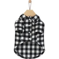Frisco Black Plaid Dog & Cat Shirt -Cat Pet Supplies 353682 PT4. AC SS1800 V1659726657