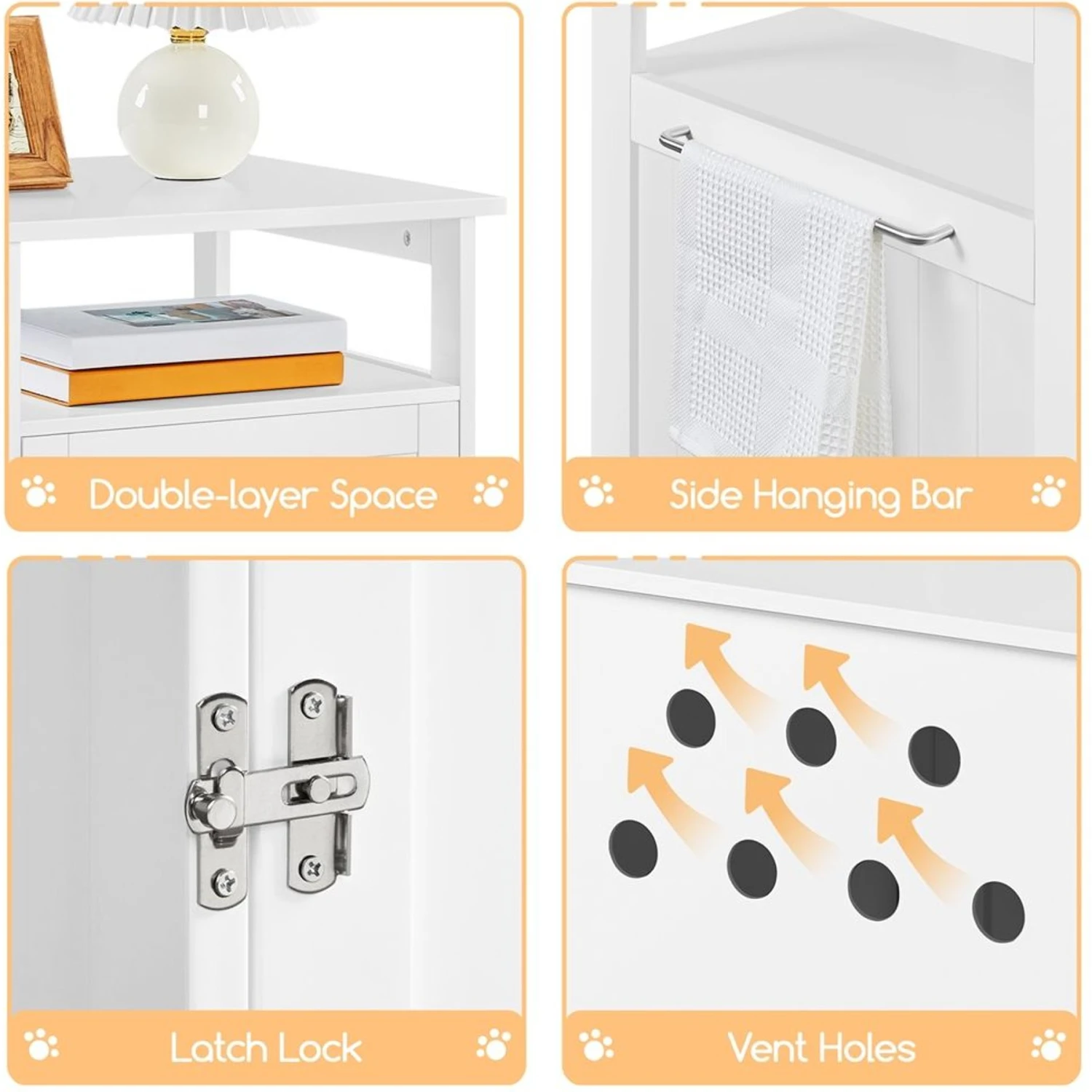 Yaheetech End Table Cat Litter Box Enclosure With Wooden Structure Open Shelf 6 Yaheetech End Table Cat Litter Box Enclosure With Wooden Structure Open Shelf - Image 4