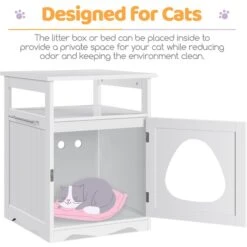 Yaheetech End Table Cat Litter Box Enclosure With Wooden Structure Open Shelf 14 Yaheetech End Table Cat Litter Box Enclosure With Wooden Structure Open Shelf -Cat Pet Supplies 354090 PT4. AC SS1800 V1697756647