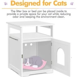 Yaheetech End Table Cat Litter Box Enclosure With Wooden Structure Open Shelf 15 Yaheetech End Table Cat Litter Box Enclosure With Wooden Structure Open Shelf -Cat Pet Supplies 354090 PT5. AC SS1800 V1639760803