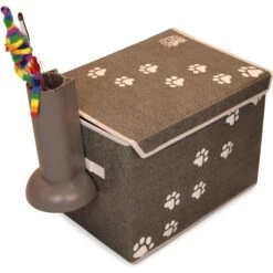 Feline Ruff Cat Teaser Wand Holder Storage Organizer, Gray -Cat Pet Supplies 354378 PT4. AC SS1800 V1641516086
