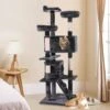 Coziwow By Jaxpety 60-in Tower House Cat Trees, Black -Cat Pet Supplies 355080 MAIN. AC SS1800 V1642807589
