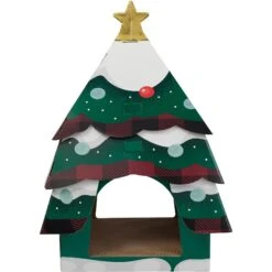 Frisco Holiday Christmas Tree Cardboard Cat House 9 Frisco Holiday Christmas Tree Cardboard Cat House -Cat Pet Supplies 360879 PT2. AC SS1800 V1661890133