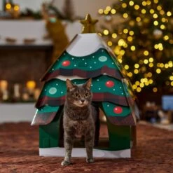 Frisco Holiday Christmas Tree Cardboard Cat House 11 Frisco Holiday Christmas Tree Cardboard Cat House -Cat Pet Supplies 360879 PT4. AC SS1800 V1695648149