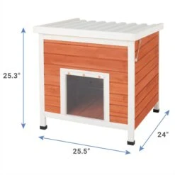 Frisco Outdoor Wooden Cat House With Retractable Roof -Cat Pet Supplies 361008 PT1. AC SS1800 V1660707211