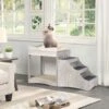 Unipaws Decorative Bunk Cat Bed With Ladder, Weathered Grey -Cat Pet Supplies 361894 MAIN. AC SS1800 V1675693829