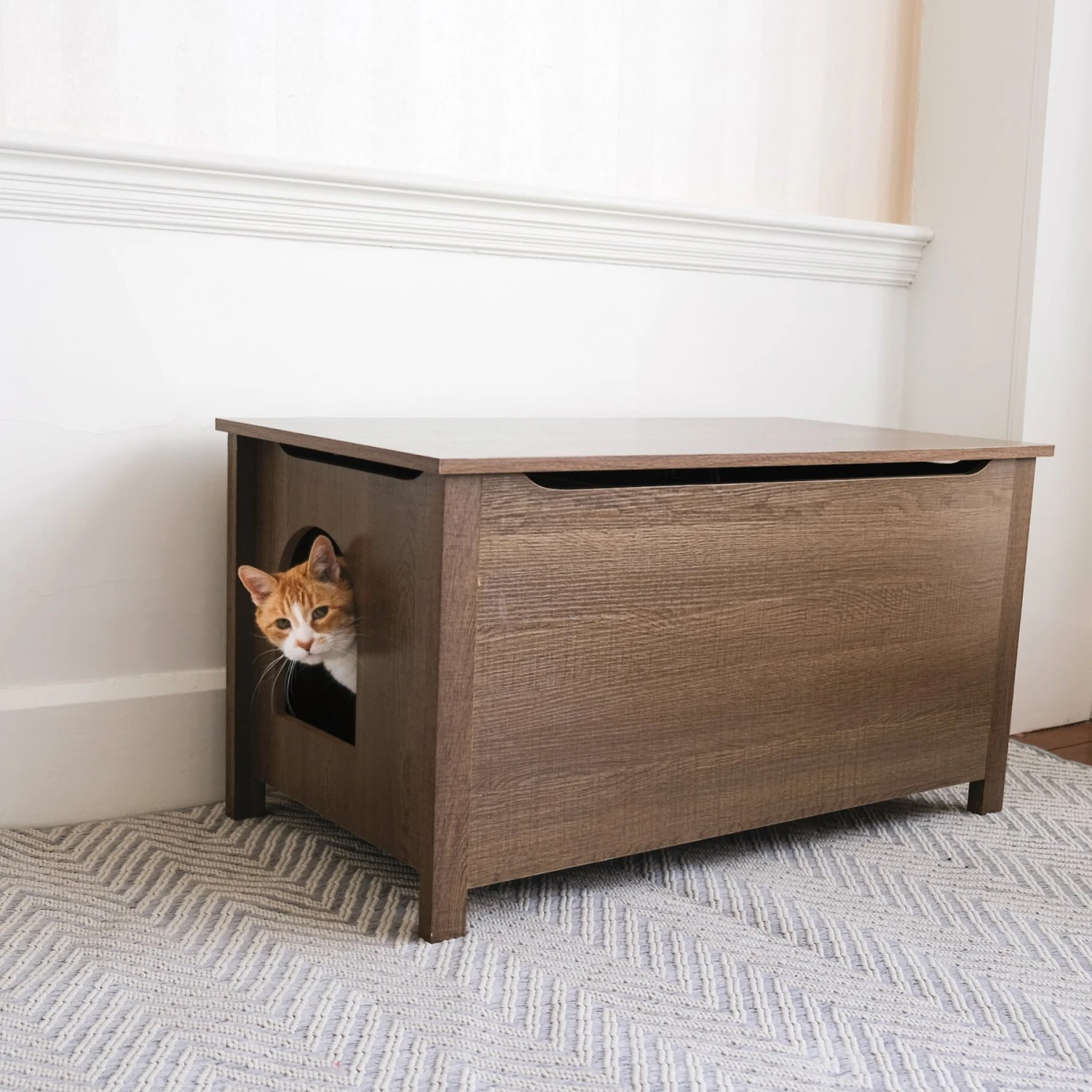 Designer Pet Products Parker Designer Wood Catbox Furniture Litter Box Enclosure, 36-in 3 Designer Pet Products Parker Designer Wood Catbox Furniture Litter Box Enclosure, 36-in