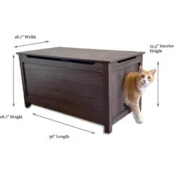 Designer Pet Products Parker Designer Wood Catbox Furniture Litter Box Enclosure, 36-in 19 Designer Pet Products Parker Designer Wood Catbox Furniture Litter Box Enclosure, 36-in -Cat Pet Supplies 362058 PT8. AC SS1800 V1643210489