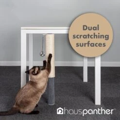 Hauspanther Dual Surface Adjustable Under-Table Sisal Cat Scratching Post -Cat Pet Supplies 362515 PT4. AC SS1800 V1642462918