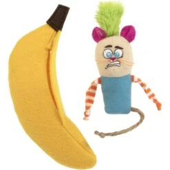 SmartyKat Playful Peeker Mouse & Banana Cat Toy, Yellow, Medium, 2 Count 11 SmartyKat Playful Peeker Mouse & Banana Cat Toy, Yellow, Medium, 2 Count -Cat Pet Supplies 362938 PT4. AC SS1800 V1642643489