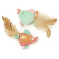 SmartyKat Silly Swimmers Plush Catnip Cat Toy, Orange, Small, 2 Count -Cat Pet Supplies 362946 PT3. AC SS1800 V1693936064