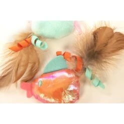 SmartyKat Silly Swimmers Plush Catnip Cat Toy, Orange, Small, 2 Count -Cat Pet Supplies 362946 PT5. AC SS1800 V1693926259