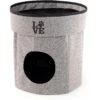 Precious Tails Home Base Circular 2-Tier Collapsible Cat Cave -Cat Pet Supplies 366629 MAIN. AC SS1800 V1646084793