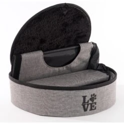 Precious Tails Home Base Circular 2-Tier Collapsible Cat Cave -Cat Pet Supplies 366629 PT5. AC SS1800 V1646089315