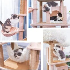 Catry 75-in Scratching Posts Condo Cat Tree, Beige 15 Catry 75-in Scratching Posts Condo Cat Tree, Beige -Cat Pet Supplies 373043 PT4. AC SS1800 V1647027995