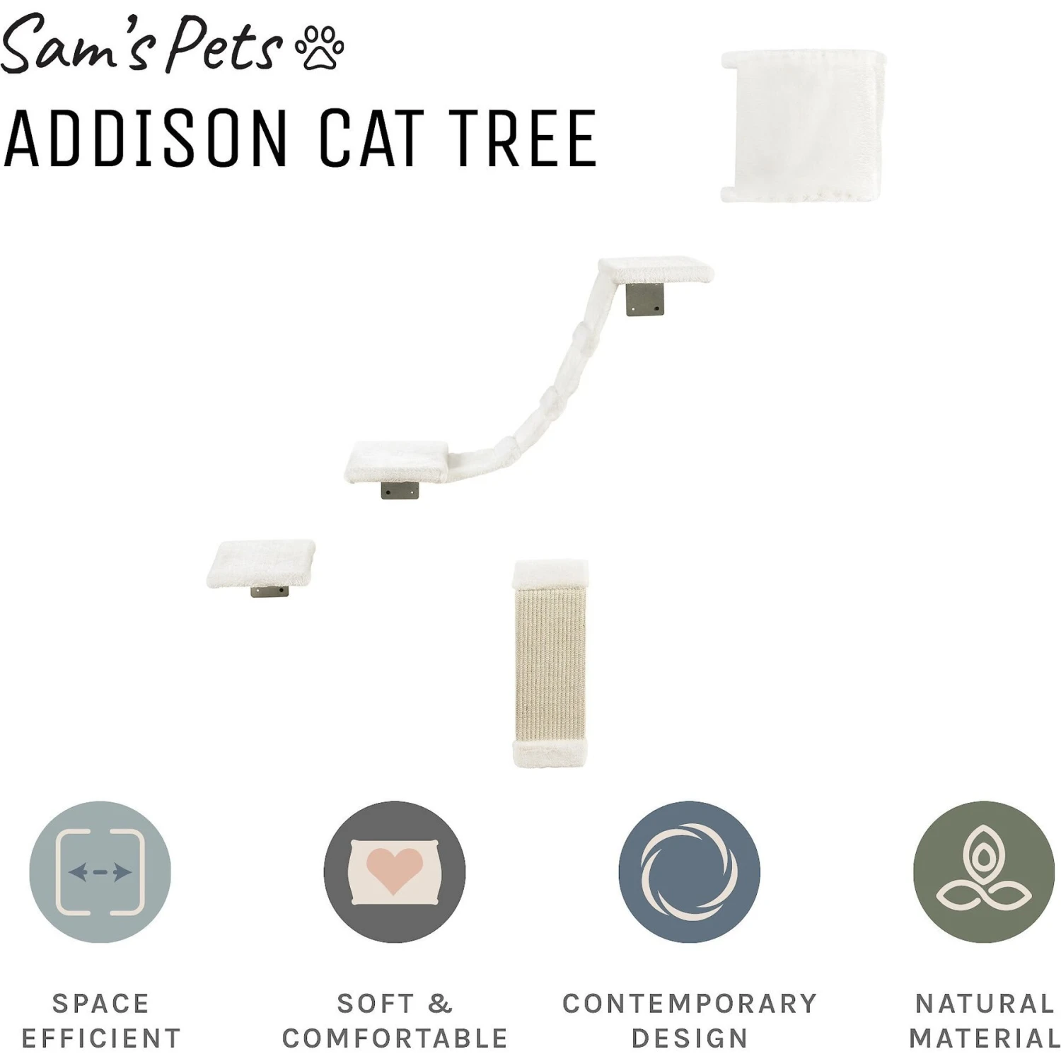 Sam's Pets Addison Wall Climber Cat Tree 5 Sam's Pets Addison Wall Climber Cat Tree - Image 3