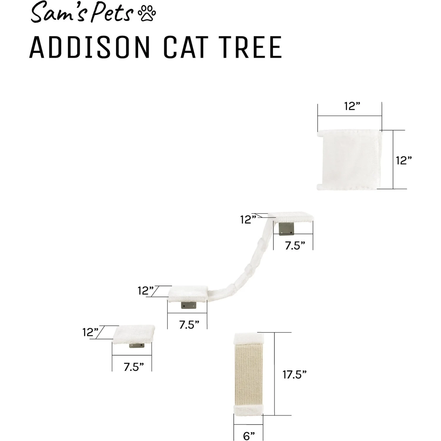 Sam's Pets Addison Wall Climber Cat Tree 11 Sam's Pets Addison Wall Climber Cat Tree - Image 9