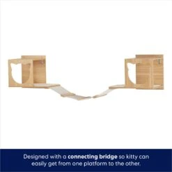 Frisco Cat Silhouette With Bridge Wall Mounted Cat Wall Shelves -Cat Pet Supplies 373441 PT4. AC SS1800 V1675457668