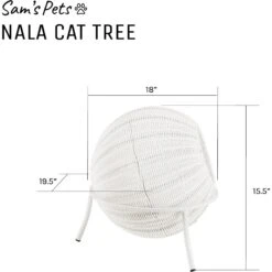 Sam's Pets Nala Wicker Cat Condo -Cat Pet Supplies 373513 PT8. AC SS1800 V1647641185