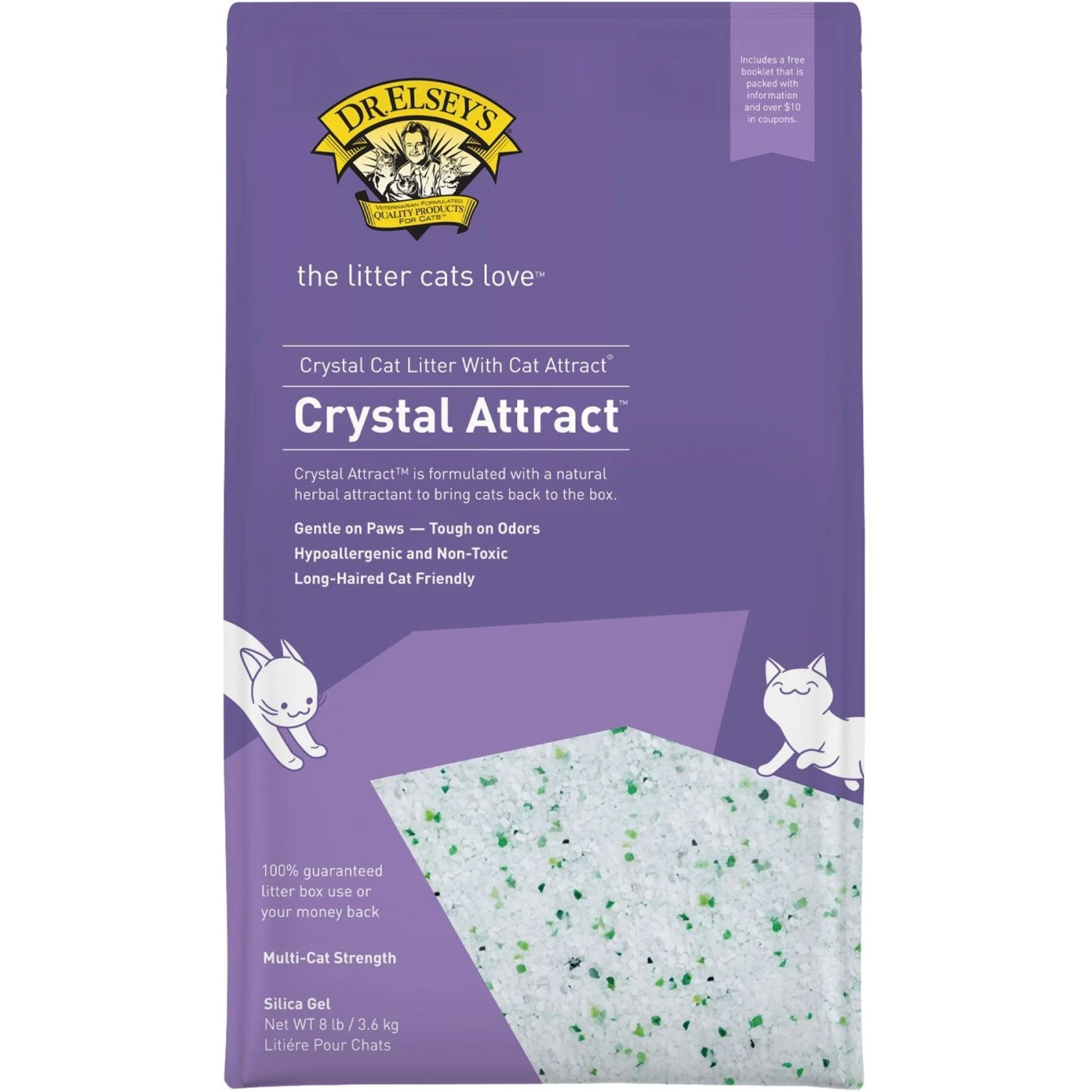 Dr. Elsey's Crystal Attract Long-Hair Crystal Cat Litter 4 Dr. Elsey's Crystal Attract Long-Hair Crystal Cat Litter - Image 2