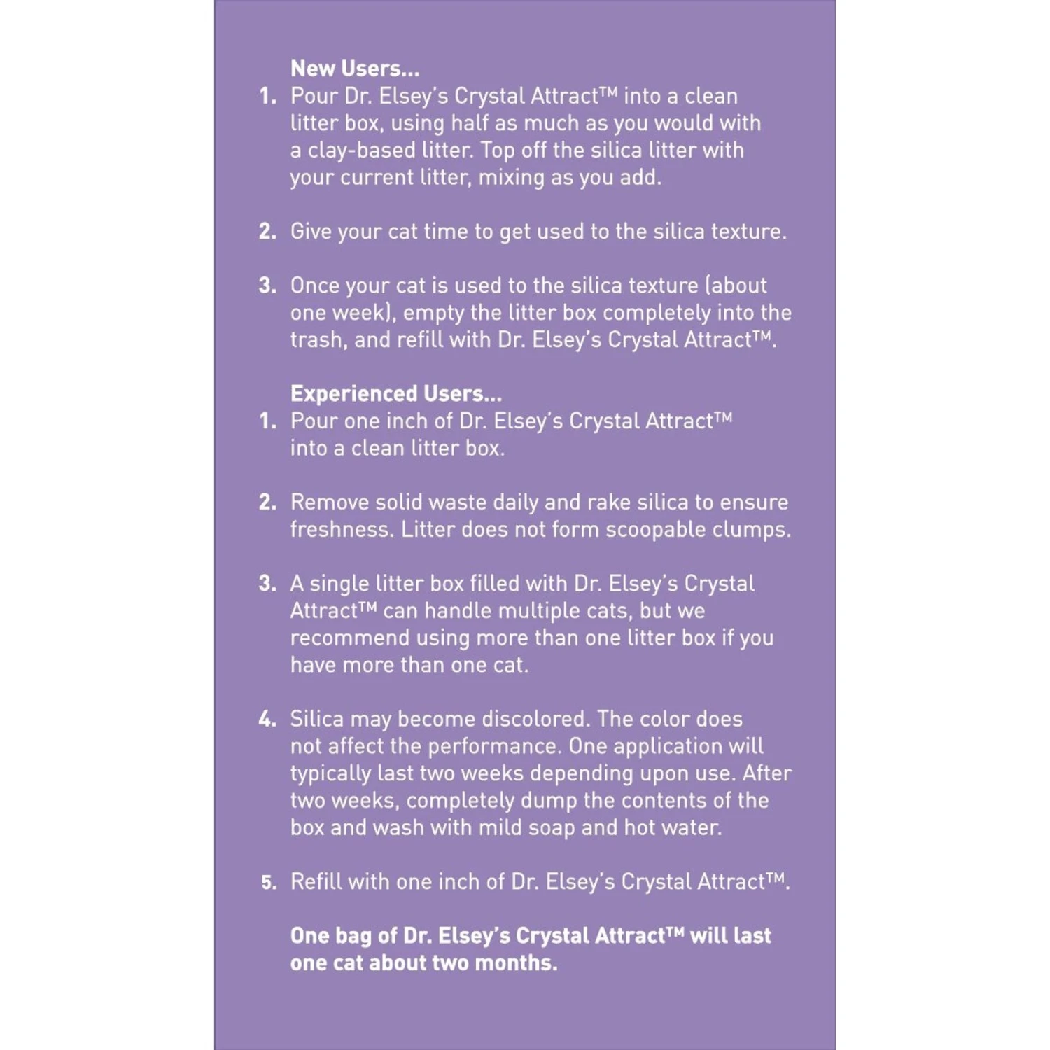 Dr. Elsey's Crystal Attract Long-Hair Crystal Cat Litter 8 Dr. Elsey's Crystal Attract Long-Hair Crystal Cat Litter - Image 6
