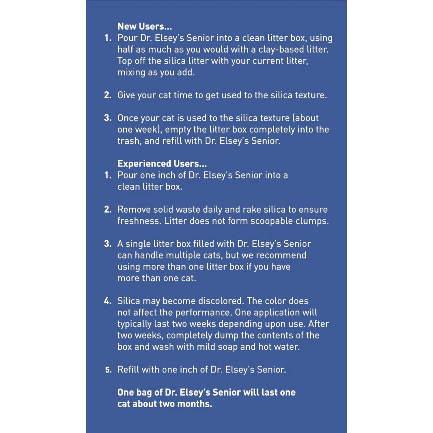 Dr. Elsey's Senior Crystal Cat Litter 9 Dr. Elsey's Senior Crystal Cat Litter - Image 7