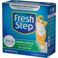 Fresh Step Odor Shield Febreze Scented Clumping Clay Cat Litter 18 Fresh Step Odor Shield Febreze Scented Clumping Clay Cat Litter -Cat Pet Supplies 47418 PT7. AC SS1800 V1695138364