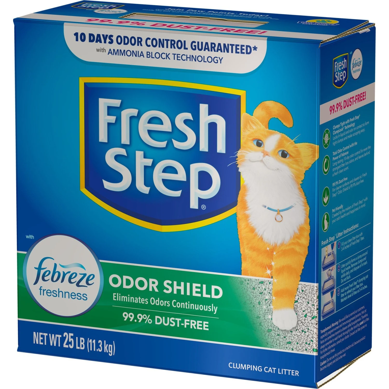 Fresh Step Odor Shield Febreze Scented Clumping Clay Cat Litter 10 Fresh Step Odor Shield Febreze Scented Clumping Clay Cat Litter - Image 8