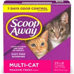 Scoop Away Multi-Cat Meadow Fresh Scented Clumping Clay Cat Litter 16 Scoop Away Multi-Cat Meadow Fresh Scented Clumping Clay Cat Litter -Cat Pet Supplies 49010 PT5. AC SS1800 V1694464706