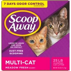 Scoop Away Multi-Cat Meadow Fresh Scented Clumping Clay Cat Litter 18 Scoop Away Multi-Cat Meadow Fresh Scented Clumping Clay Cat Litter -Cat Pet Supplies 49010 PT7. AC SS1800 V1584460321