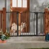Frisco Outdoor Steel Arch Extra Wide Auto-Close Dog Gate -Cat Pet Supplies 507118 MAIN. AC SS1800 V1668737294