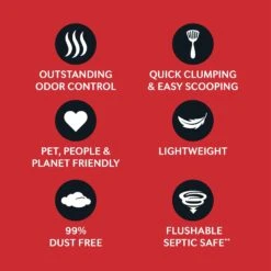 World's Best Multi-Cat Unscented Clumping Corn Cat Litter -Cat Pet Supplies 52450 PT4. AC SS1800 V1685653310