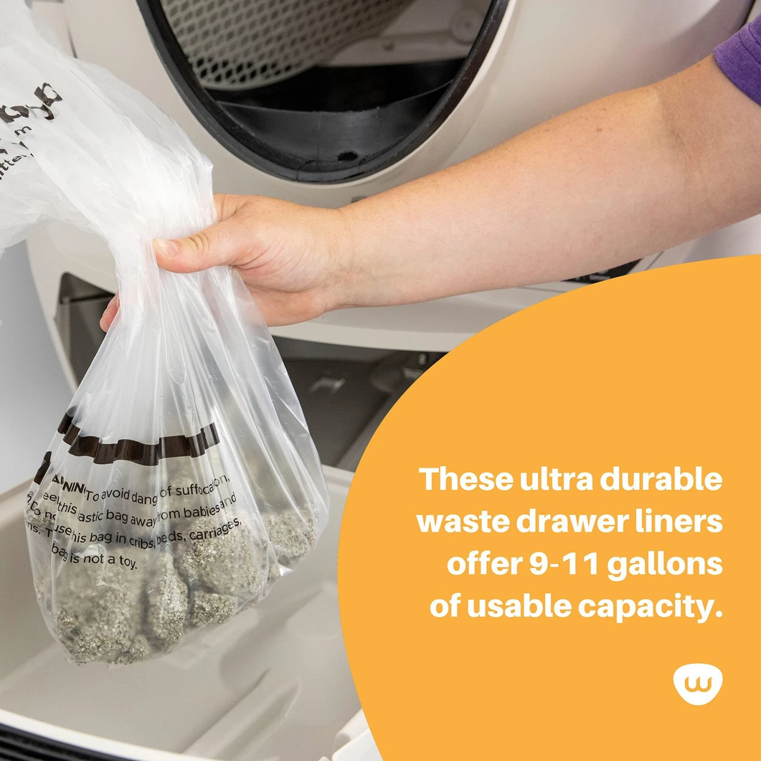 Litter-Robot Cat Litter Box Waste Drawer Liners 6 Litter-Robot Cat Litter Box Waste Drawer Liners - Image 4