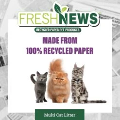 Fresh News Non-Clumping Scented Paper Cat Litter, 25-lb Bag 15 Fresh News Non-Clumping Scented Paper Cat Litter, 25-lb Bag -Cat Pet Supplies 539206 PT4. AC SS1800 V1667518948