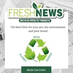Fresh News Non-Clumping Scented Paper Cat Litter, 25-lb Bag 19 Fresh News Non-Clumping Scented Paper Cat Litter, 25-lb Bag -Cat Pet Supplies 539206 PT8. AC SS1800 V1667519299