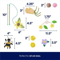 Frisco Spring Plush, Teaser, Ball & Tunnel Variety Pack Cat Toy With Catnip, 10 Count 9 Frisco Spring Plush, Teaser, Ball & Tunnel Variety Pack Cat Toy With Catnip, 10 Count -Cat Pet Supplies 541590 PT2. AC SS1800 V1672936931