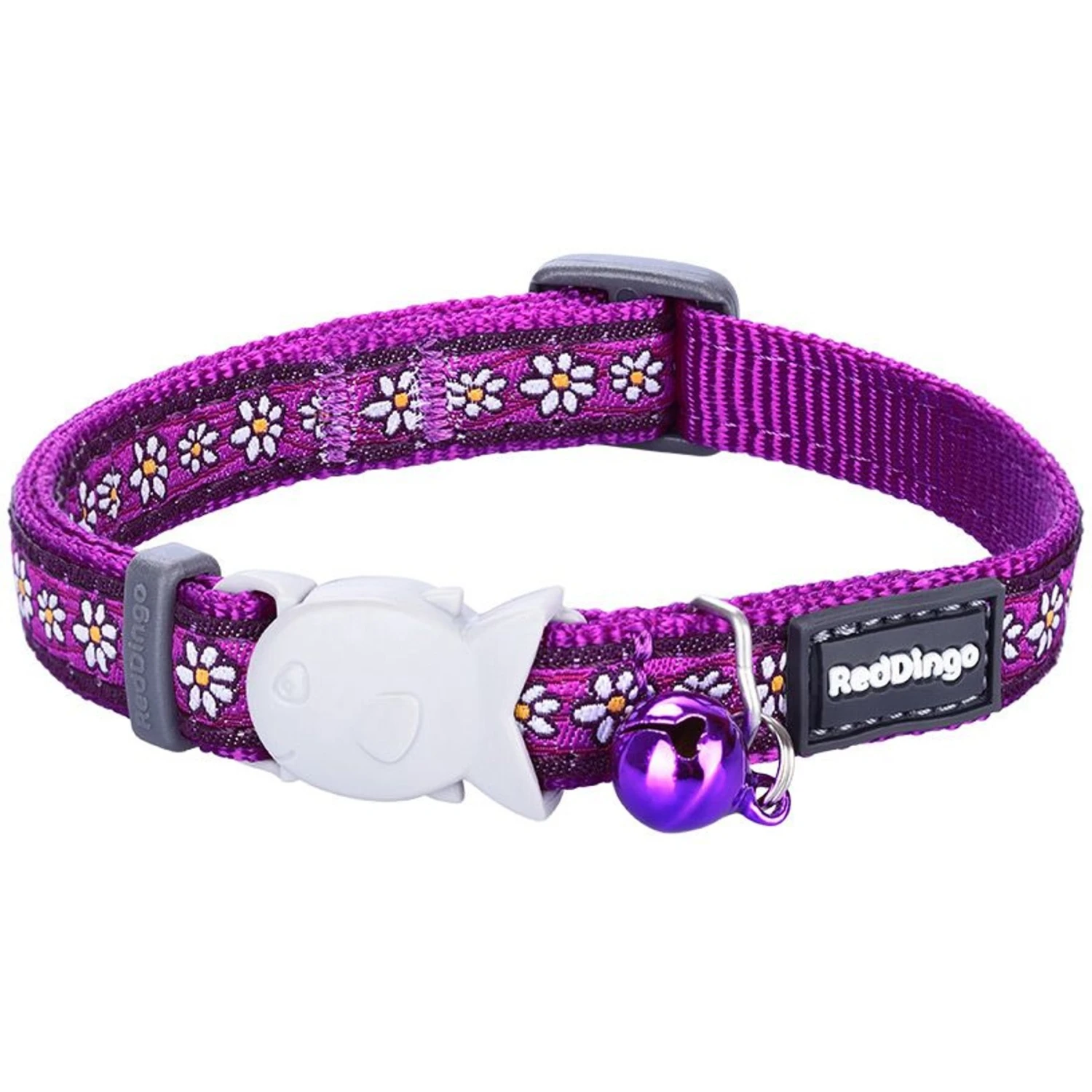 Red Dingo Daisy Chain Nylon Breakaway Cat Collar With Bell 3 Red Dingo Daisy Chain Nylon Breakaway Cat Collar With Bell