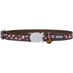 Red Dingo Spots Nylon Breakaway Cat Collar With Bell -Cat Pet Supplies 57572 PT1. AC SS1800 V1684875025