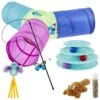 Frisco Bird With Feathers Teaser Wand Cat Toy With Catnip + 3 Items -Cat Pet Supplies 582510 MAIN. AC SS1800 V1658237026