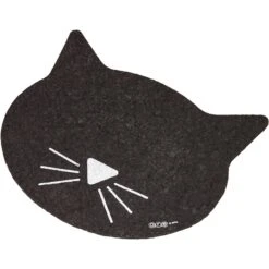 ORE Pet Recycled Rubber Black Cat Face Placemat 6 ORE Pet Recycled Rubber Black Cat Face Placemat -Cat Pet Supplies 58416 PT1. AC SS1800 V1515695662