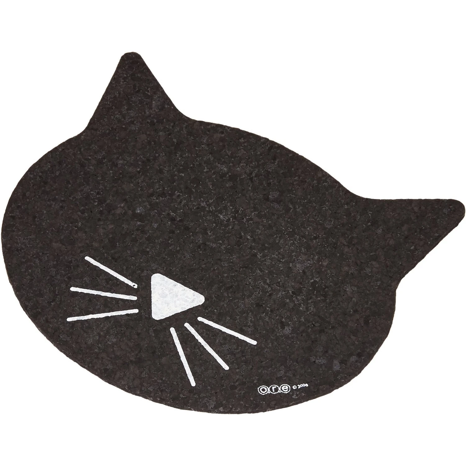 ORE Pet Recycled Rubber Black Cat Face Placemat 4 ORE Pet Recycled Rubber Black Cat Face Placemat - Image 2