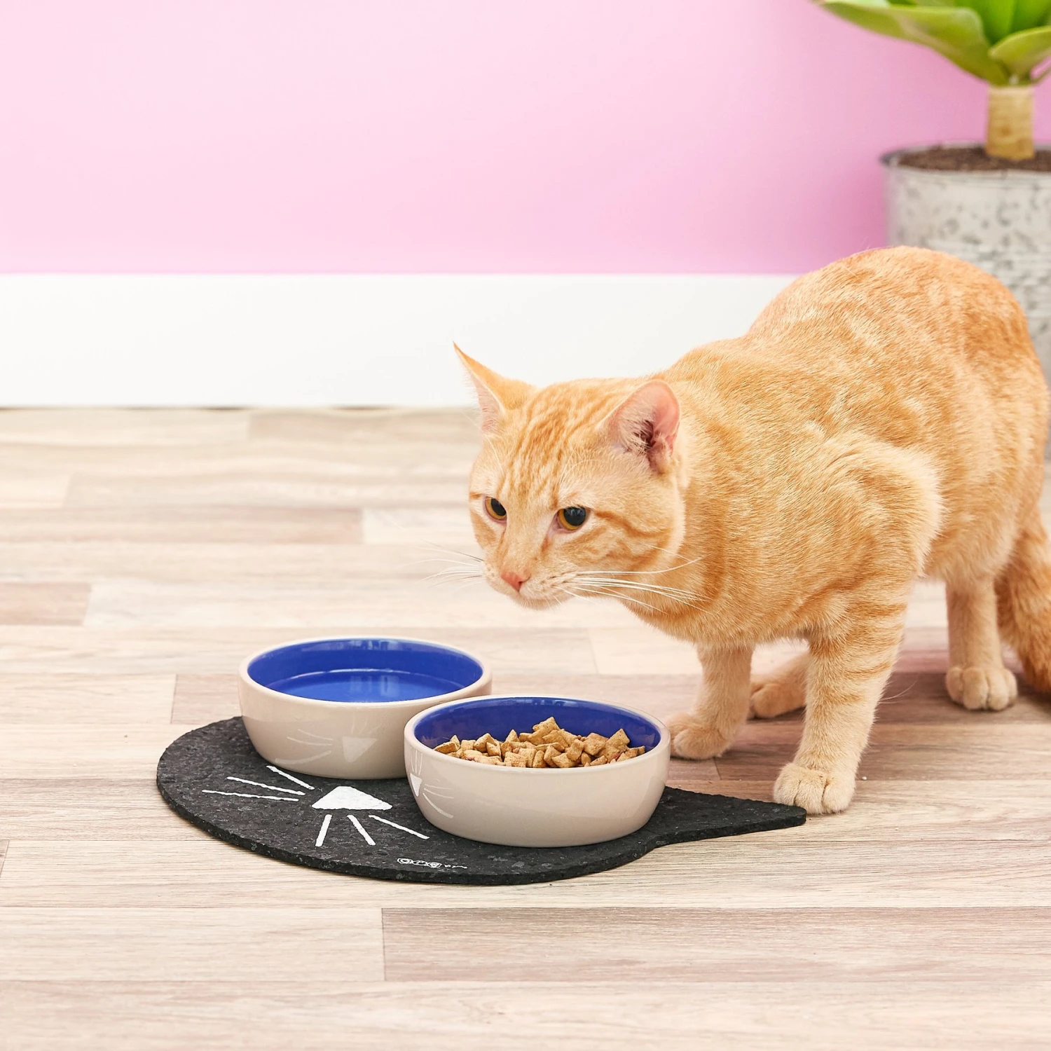 ORE Pet Recycled Rubber Black Cat Face Placemat 5 ORE Pet Recycled Rubber Black Cat Face Placemat - Image 3